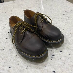 Dr. Martens Brown Leather Lace-Up Shoes